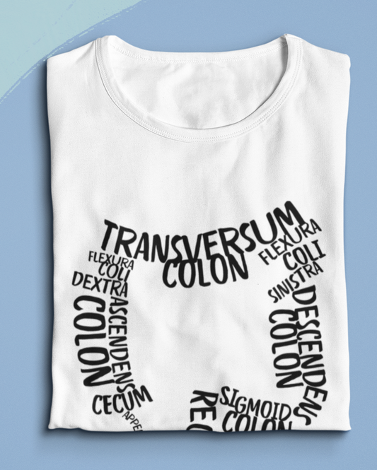 Colon Anatomie Beschriftung Frauen T-Shirt